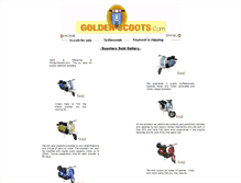 Tablet Screenshot of goldenscoots.com